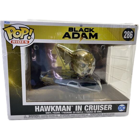 Funko Pop! Rides - Movies - DC Comics - Black Adam - Hawkman in Cruiser #286 - Picture 1 of 6